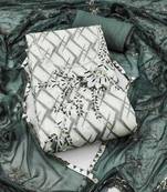 Multicolor embroidered cotton semi stitched churidar dress-materials