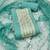 Sea-green hand embroidery cotton semi stitched churidar dress-materials