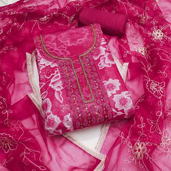 Multicolor sequins organza churidar dress-materials 1