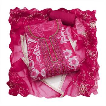 Multicolor sequins organza churidar dress-materials 4