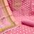 Pink woven banarasi semi stitched churidar dress-materials