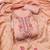 Peach hand embroidery cotton semi stitched churidar dress-materials