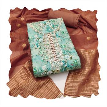 Multicolor hand embroidery cotton churidar dress-materials 4