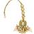 Gold plated kundan maang tikka head jewellery