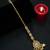 Gold plated kundan teardrop maang tikka head jewellery