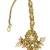 Gold plated kundan teardrop maang tikka head jewellery