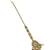 Gold plated kundan teardrop maang tikka head jewellery