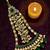 Antique gold plated green jhumar passa head jewellery