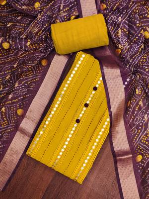 Light-green embroidered cotton churidar dress-materials 3