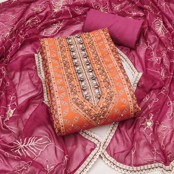 Multicolor embroidered cotton churidar dress-materials 1