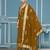 Mustard woven banarasi semi stitched churidar dress-materials