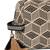tribal beige & black cotton canvas diamond jacquard travel pouch