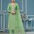 Light-green sequins cotton silk semi stitched churidar dress-materials