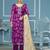 Purple woven viscose semi stitched churidar dress-materials