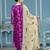 Purple woven viscose semi stitched churidar dress-materials