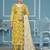 Mustard woven viscose semi stitched churidar dress-materials