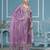 Purple embroidered cotton silk semi stitched churidar dress-materials