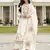 White embroidered cotton stitched pakistani salwar suit