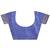 blue color woven work linen cotton saree