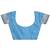 sky blue color woven work linen cotton saree