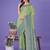 light green color woven lichi art silk blend saree 