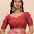 red color woven work linen cotton saree