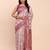 purple color woven work linen cotton saree