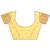 yellow color woven work linen cotton saree