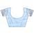 sky blue color woven work linen cotton saree