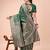 green color woven work lichi art silk blend saree
