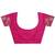 magenta color woven work lichi art silk blend saree