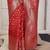 red color woven work lichi art silk blend saree
