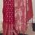 Pink color woven work lichi art silk blend saree