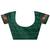 Green color woven work art silk  wedding saree