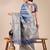 blue color woven work cotton saree