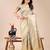 cream color woven work cotton saree