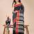 black color woven work cotton saree