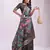 grey color linen cotton woven & printed linen cotton saree