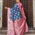 sky blue color woven work art silk wedding wear saree