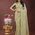 light green color woven linen cotton saree