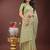 light green color woven linen cotton saree