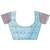 sky blue color woven linen cotton saree