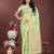light green color woven linen cotton saree