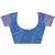 blue color woven art silk saree with blouse