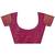 purple color woven art silk saree with blouse
