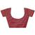maroon color woven art silk saree with blouse
