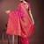 magenta color woven art silk saree with blouse