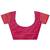 magenta color woven art silk saree with blouse