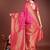 magenta woven work banarasi art silk saree