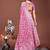 pink color woven linen cotton saree